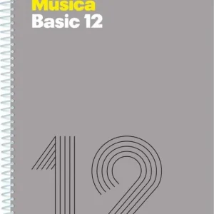 Cuaderno espiral fº musica basic 12 pentagramas de 10 mm por pagina 20 hojas