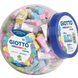 EXP 120 MINI GOMAS GIOTTO COLORES SURTIDOS