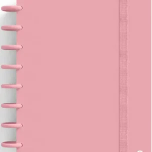 CUADERNO INGENIOX A5 80H CUADRICULA ROSA PASTEL