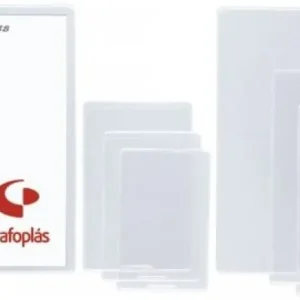 C/50 fundas transparentes con uñero 170x115mm pvc 150 micras