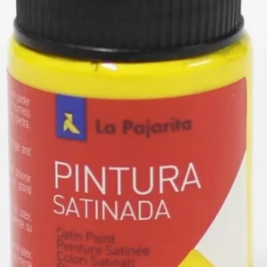 C/6 bote pintura satinada la pajarita amarillo oro 35ml base latex
