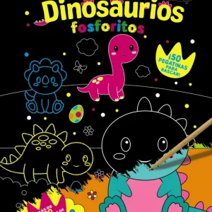 Rasca y pinta dinosaurios fosforitos AA.VV. 2024