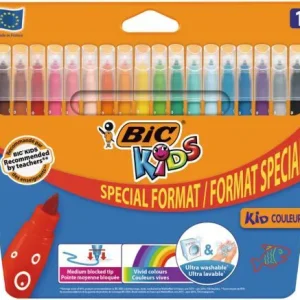ESTUCHE 18 ROTULADORES KID COULEUR PUNTA MEDIA BIC