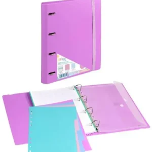 CARPEBLOCK FOAM SOFT MALVA A4+ 4 ANILLAS 35MM CON RECAMBIO