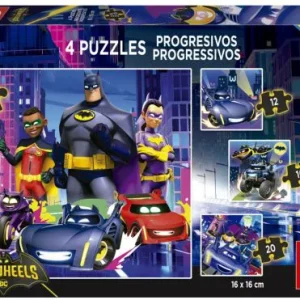 PUZZLE PROGRESIVO BATWHEELS 12-16-20-25 PIEZAS