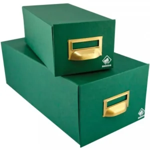 FICHERO CARTON FORRADO EN GELTEX 220X155X250 500 FICHAS Nº4
