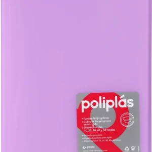 CARPETA Fº 20 FUNDAS SOLDADAS TRANSLUCIDAS LAVANDA SOFT