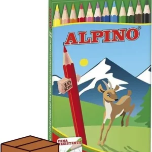 (Pack 12u.) Estuche 12 lápices colores alpino