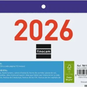 (CAT) FALDILLA NUMEROS GRANDES 2026 F91 15X10.5 CATALAN