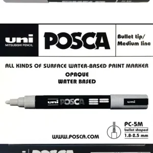 (pack 6u.) marcadodr uni-posca pc5m color blanco punta 1,8-2,5mm