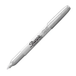 C/12 rotulador sharpie metalic plata marcador permanente punta fina