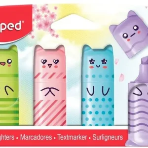 BLISTER 4 MARCADORES PASTEL MINI POCKET