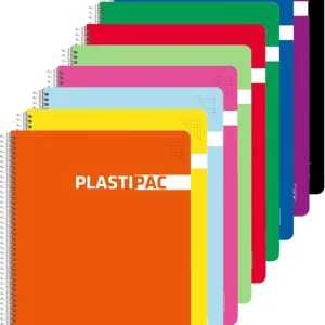 PAQ/5 BLOC 4º 80H 90G CUAD.5X5 C/M PLASTIPAC T.POLIPROP.
