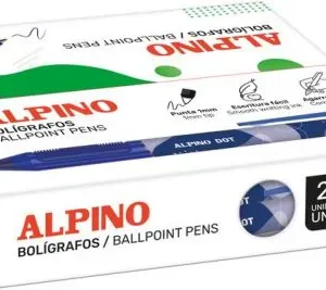 C/24 boigrafo alpino dot unicolor azul punta 1,0mm