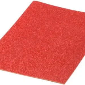 Pack 10 laminas goma eva purpurina biodegradable rojo 40x60 cm