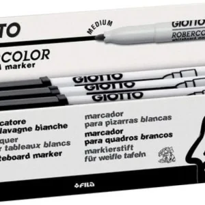 C/12 ROTULADOR ROBERCOLOR NEGRO GIOTTO WHITEBOARD MARKER