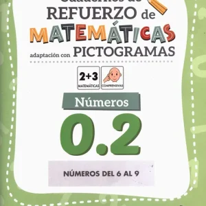 Cuaderno de refuerzo de matemáticas. Adaptación con pictogramas. Números 0.2 Martínez Romero, José 2025