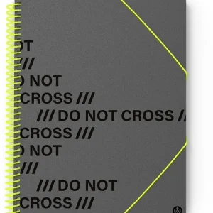 Carpeta fº pp not cross 20 fundas gris oscuro (charcoal)