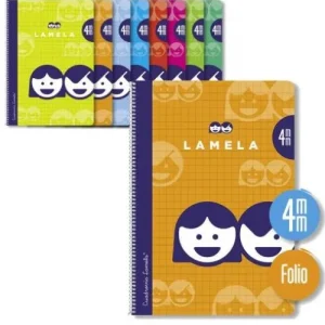 Cuaderno espiral fº 80h 70g 4mm cuadrovia cubierta basica