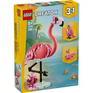 FAUNA SALVAJE FLAMENCO ROSA 3 EN 1 LEGO