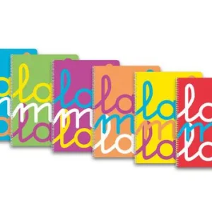 PACK 6 CUADERNO ESPIRAL Fº 80H 90G 3MM CUADROVIA PP SURTIDO
