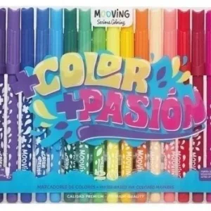 Estuche 20 marcadores de colores coloring