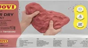 PASTA PARA MODELAR AIR DRY CLAY JOVI 1KG TERRACOTA