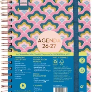 AGENDA ESCOLAR 26-27 4º SVH MAGIS DESIGN LILAC ESPIRAL