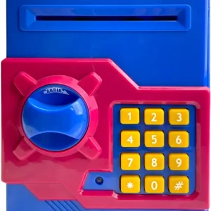 CAJA FUERTE ELECTRONICA FUTBOL AZUL Y GRANATE
