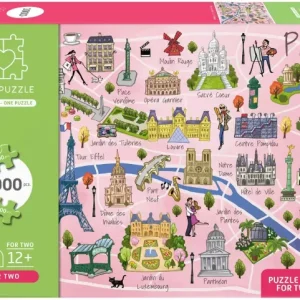 PARIS TEAMPUZZLE PARA DOS 500+500 PIEZAS