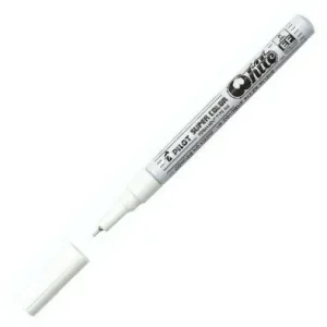 c/12 Rotulador super color sc blanco punta 1,0mm permanente extra fino