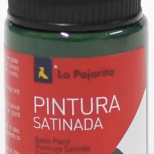 C/6 bote pintura satinada la pajarita verde pino base latex