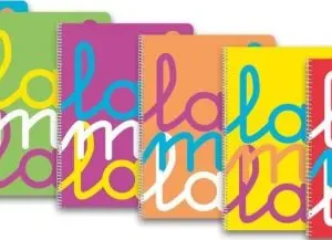 PACK 6 CUADERNO ESPIRAL Fº 80H 90G 5MM CUADROVIA PP SURTIDO