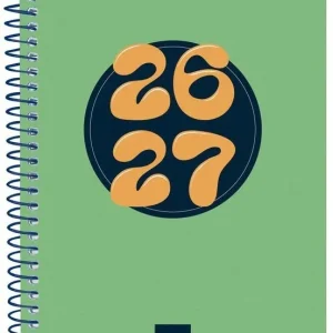 AGENDA ESCOLAR 26-27 8º SVH COOL VERDE ESPIRAL