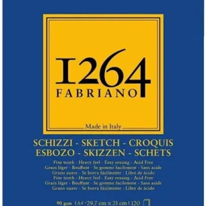 Bloc espiral fabriano 1264 croquis a4 120h 90g