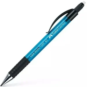 C/10 portaminas avance automatico y goma grip-matic 0,5mm azul cielo