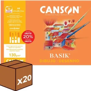 (pack 20u.) Minipacks 8+2 láminas dibujo basik a4 130g liso