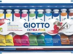 Estuche 12 tubos gouache giotto 12 ml colores surtidos