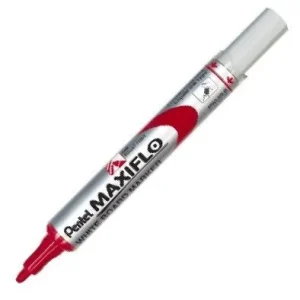 C/12 rotulador para pizarra blanca maxiflo s color rojo punta media pentel