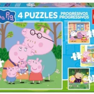 PUZZLE PROGRESIVO PEPPA PIG 6 9 12 16 PIEZAS