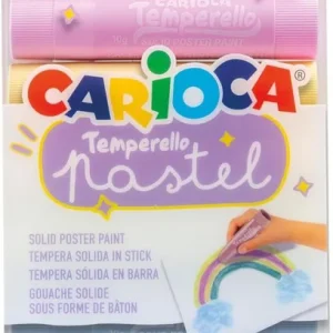 Estuche 6 colores tempera solida temperello pastel