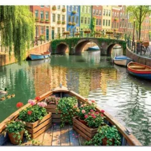 PUZZLE 1000 PIEZAS PASEO EN BARCO POR AMSTERDAM