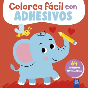 Colorea fácil con adhesivos. Elefante YOYO 2026