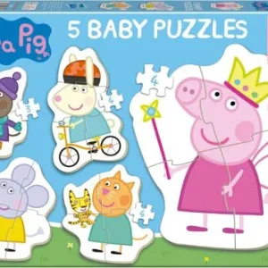 BABY PUZZLES PROGRESIVOS PEPPA PIG 3 4 4 4 5 PIEZAS