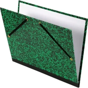 CARPETA DIBUJO CARTON CON GOMAS 52X72CM MARMOL VERDE