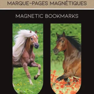 BLISTER 2 MARCAPAGINAS MAGNETICOS CABALLOS