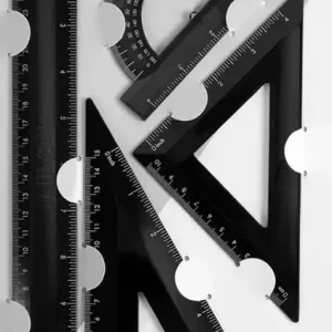 ESTUCHE DE DIBUJO FLEXIBLE 4 PIEZAS 30CM NEGRO SHADOW