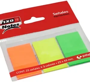 BLISTER MARCADORES AUTOADHESIVOS 25X43MM 3 COL. NEON