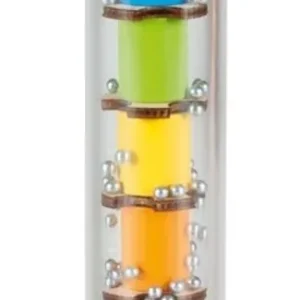 PALO DE LLUVIA 12CM MADERA PLASTICO Y BOLITAS DE ACERO