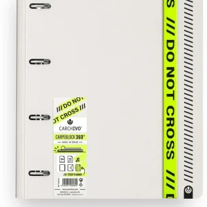 Carpeblock 360 foam do not cross a4+ anillas 35mm con recambio cuad.5x5 y cierre de goma color grey